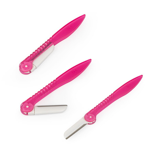 PMU Rasiermesser  mit einklappbarer Klinge - Pink